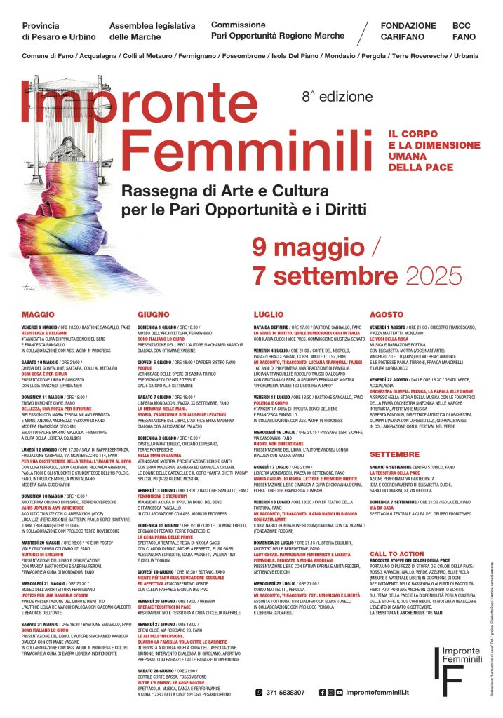 impronte femminili 2025 programma manifesto